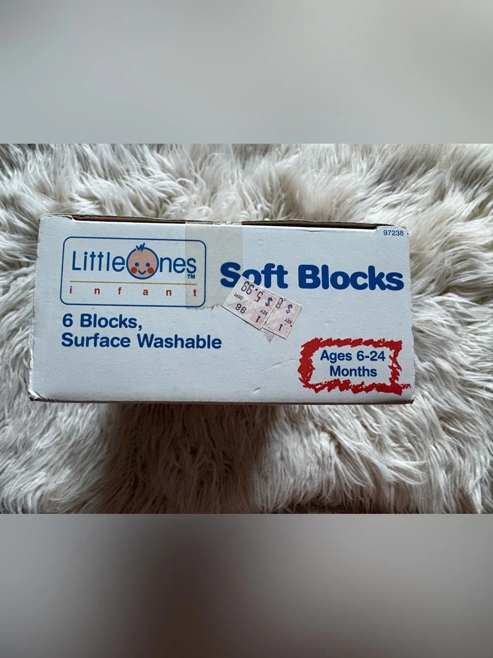 Vintage Little Ones Infant Soft Blocks NEW Set of 6 Kmart 80’s Retro Baby Toys